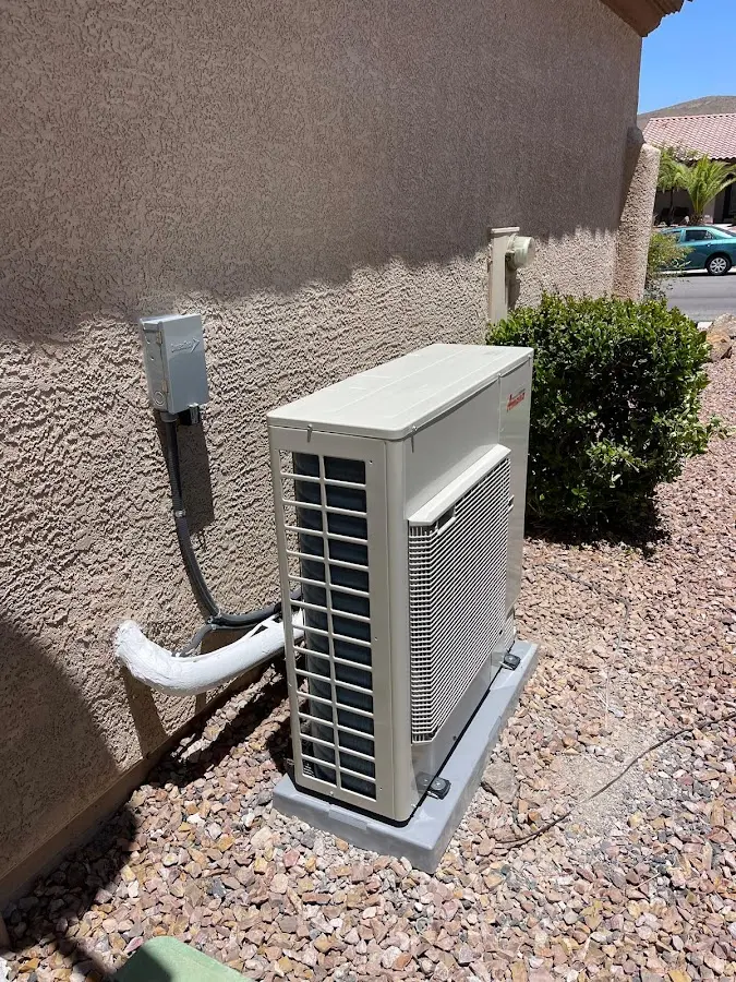 Residential air conditioning condenser unit in Milan